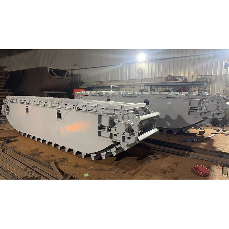 Плавучее шасси понтона 7,5-тонного амфибийного экскаватора XE75GA